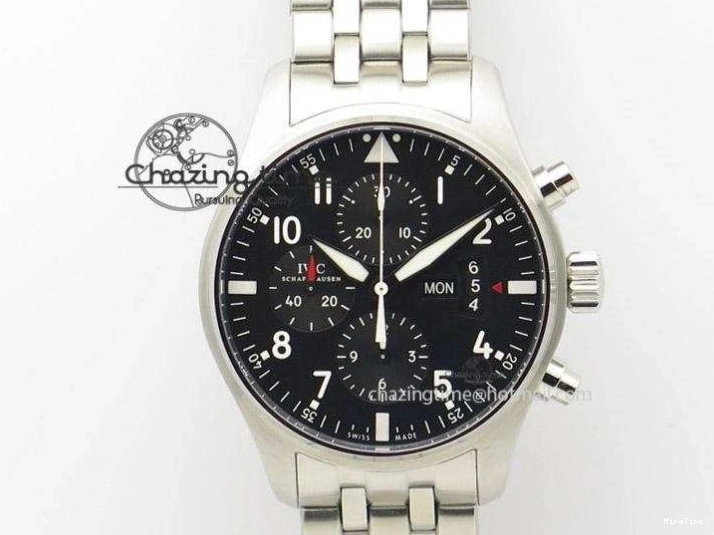 MIROTIME 0314 Portugieser Perpetual Calendar IW503301 V9F 1:1 Best Edition Silver Dial on Black Leather Strap A EyeCatching 7116